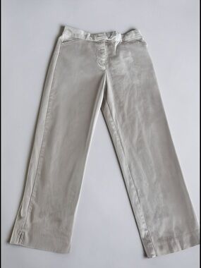 Tommy Hilfiger Capri Pants Women Size 2 Beige Cropped Gift for Her